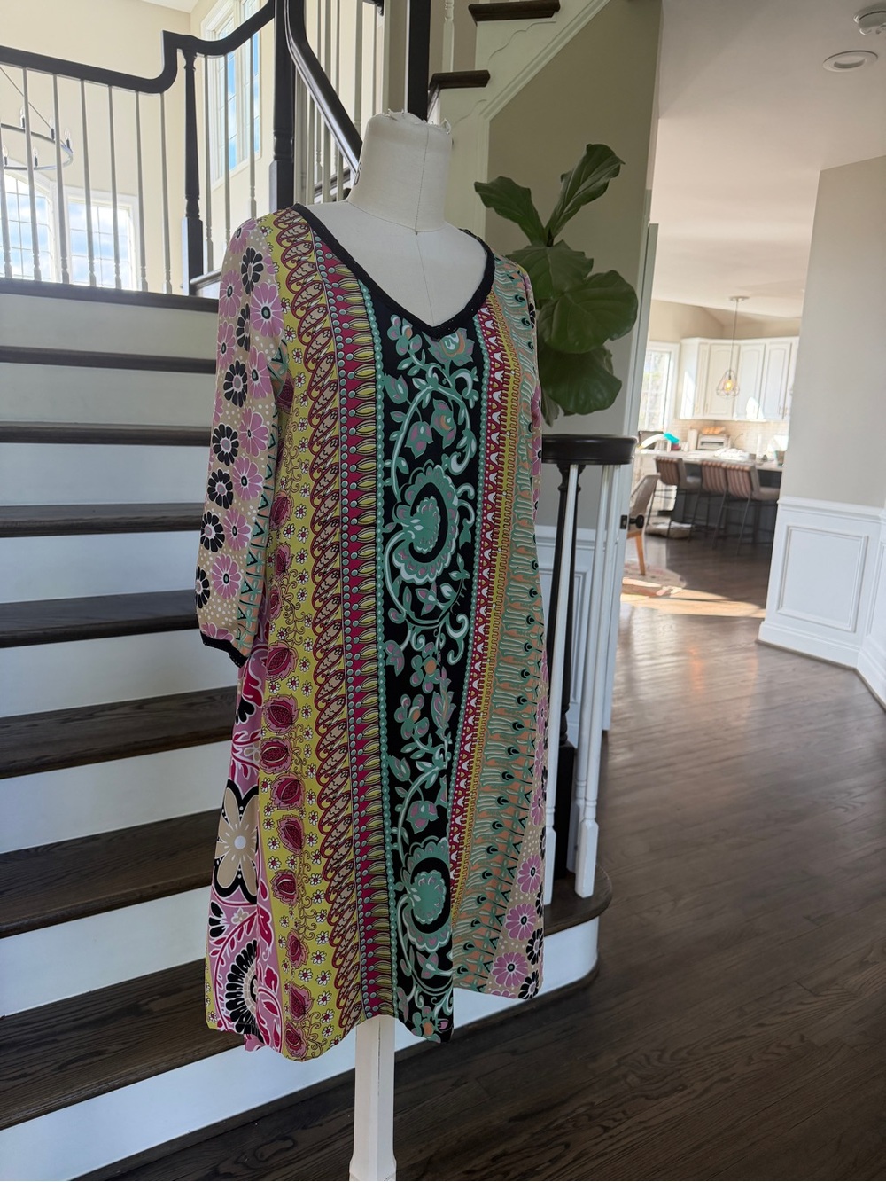 Muche et Muchette Paisley Floral Boho Tunic Dress Cover-Up